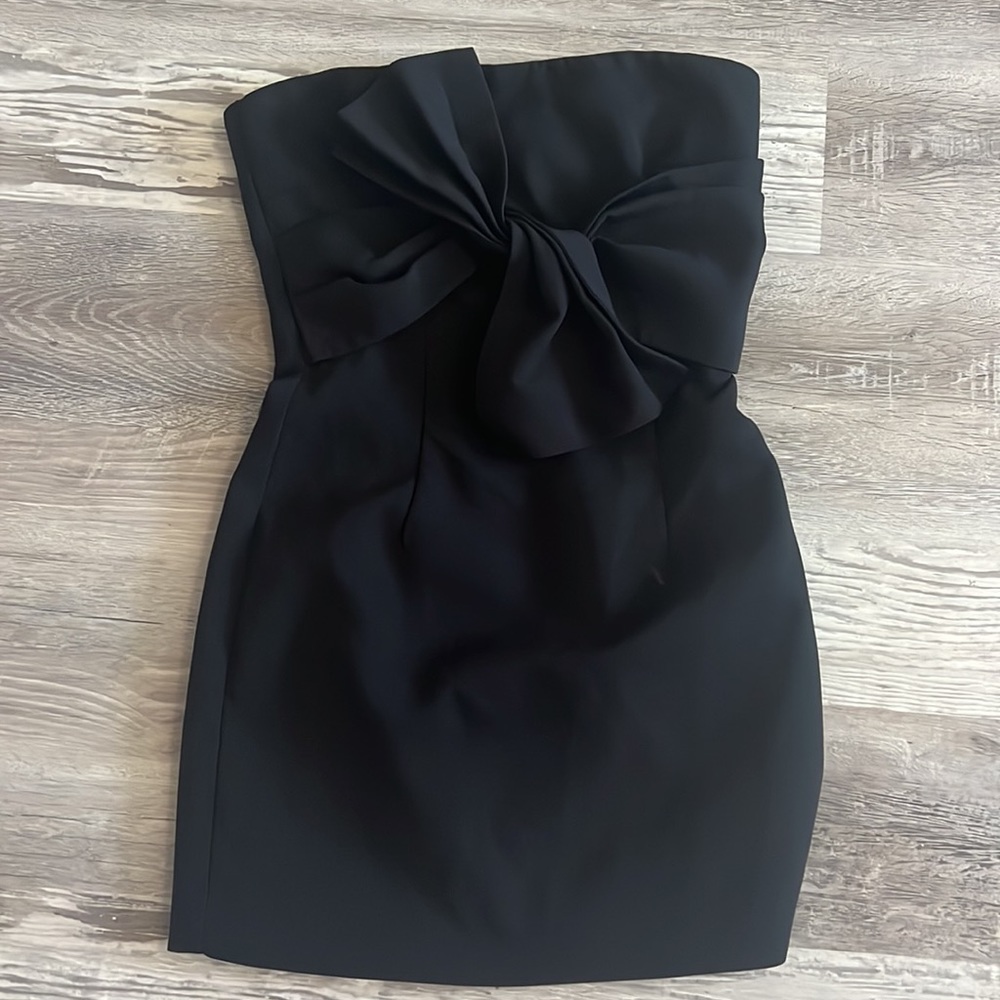 Likely black cocktail dress